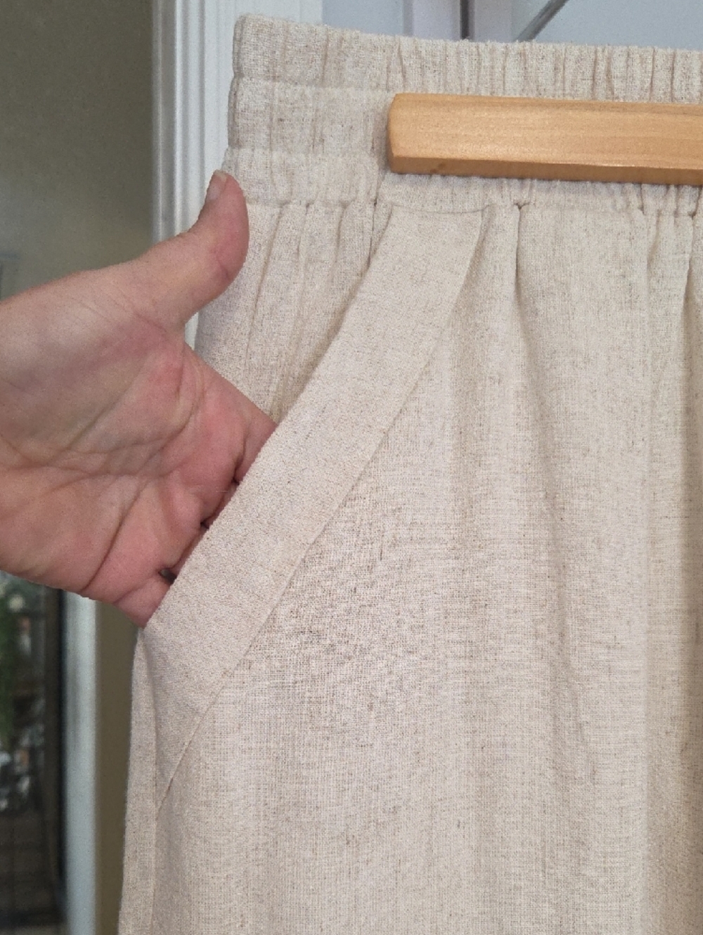 Umgee LMI Pants Linen Ankle Scallop - Picture 4 of 7